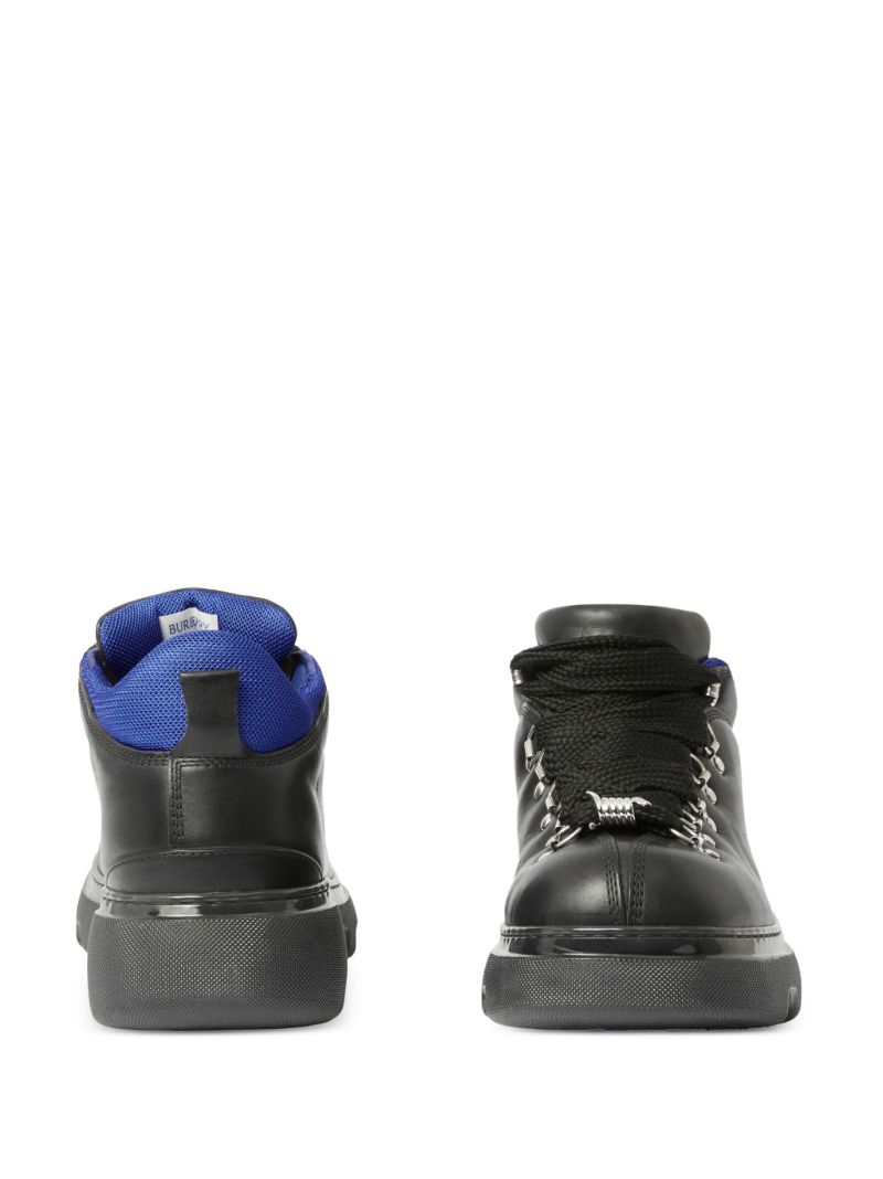 Black Leather Trek Boots