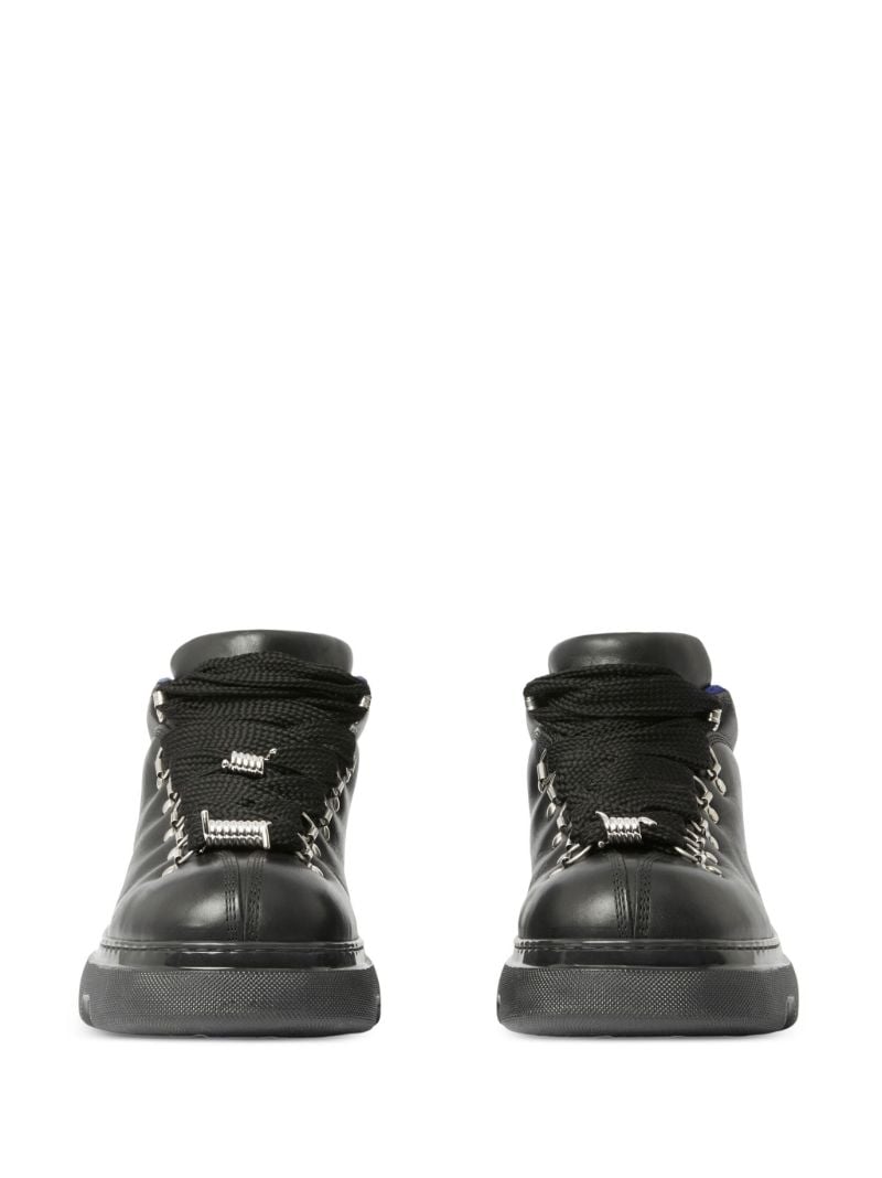 Black Leather Trek Boots