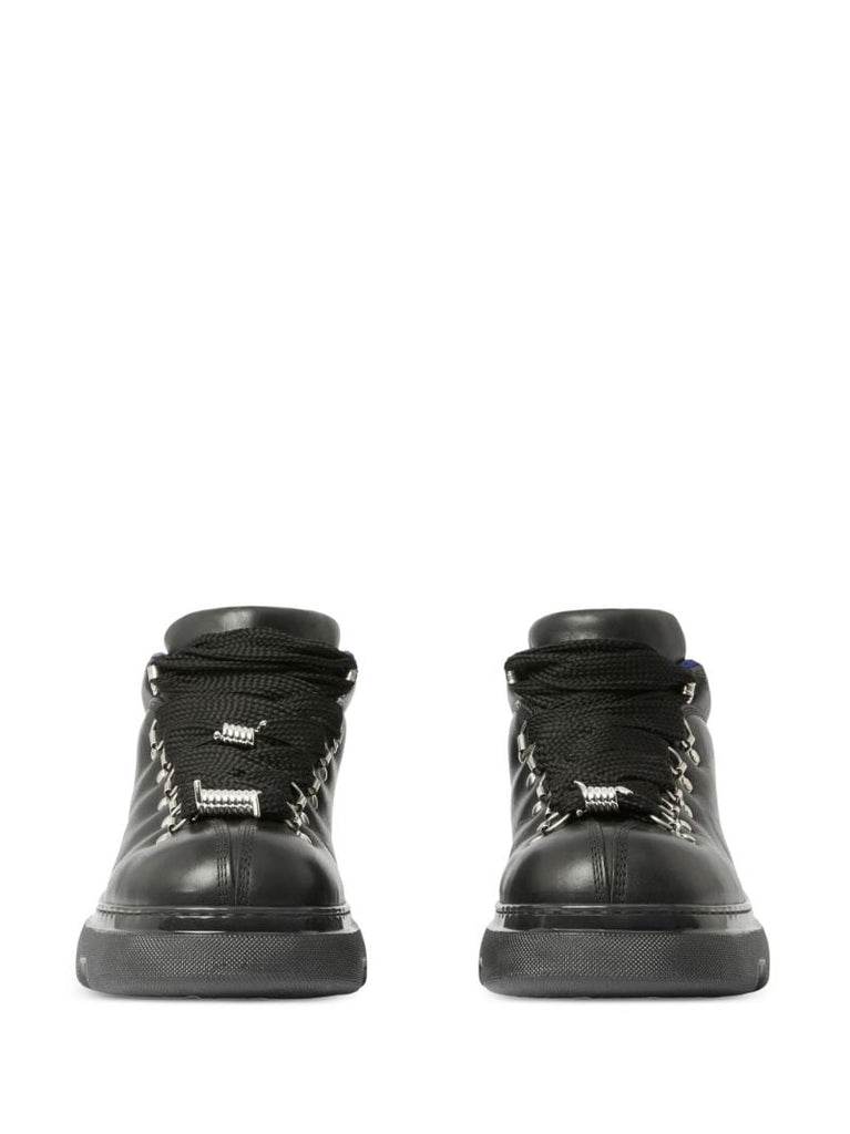 Black Leather Trek Boots