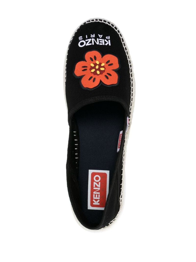 Black Boke Flower Espadrilles