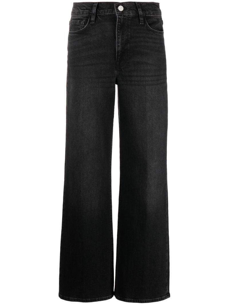 Black Le Slim Palazzo Jeans