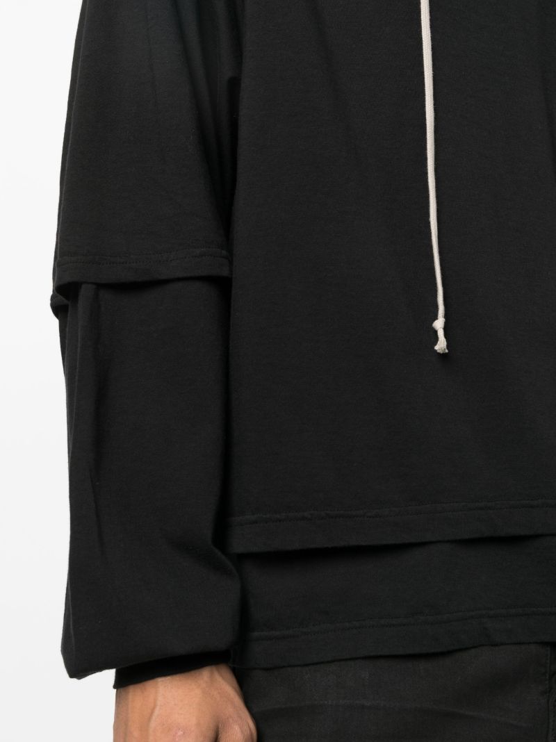 Black Hustler Layered Hoodie