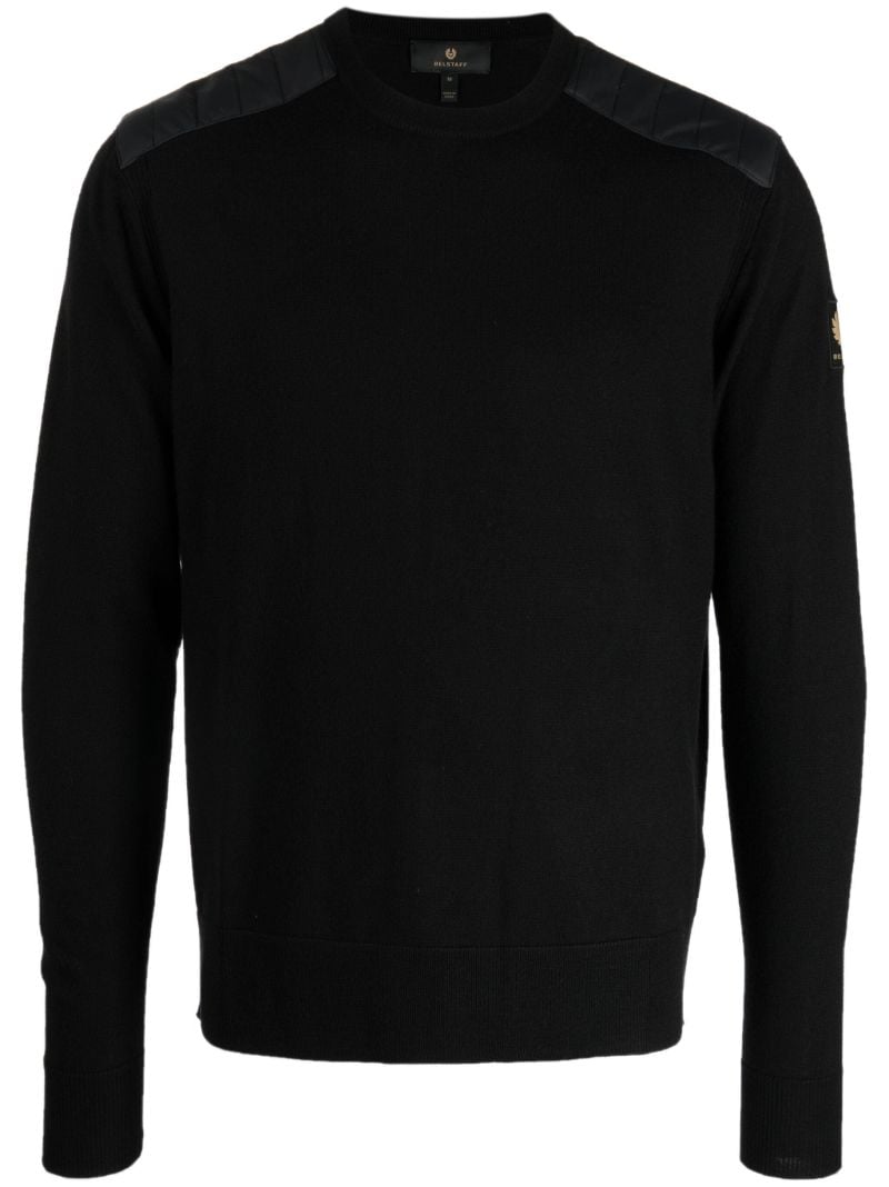 Black Kerrigan Ribbed Wool Sweater