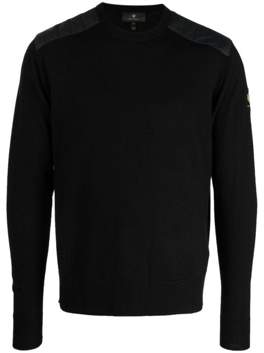 Black Kerrigan Ribbed Wool Sweater