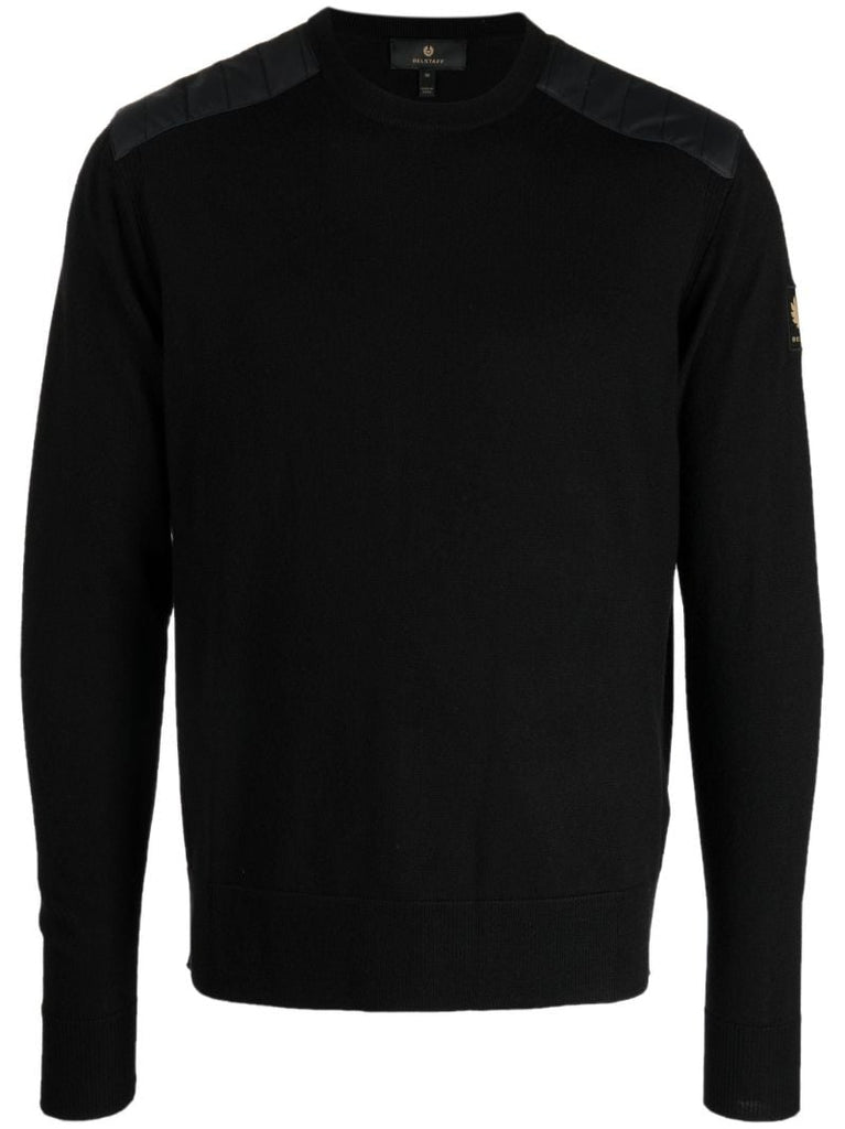 Black Kerrigan Ribbed Wool Sweater
