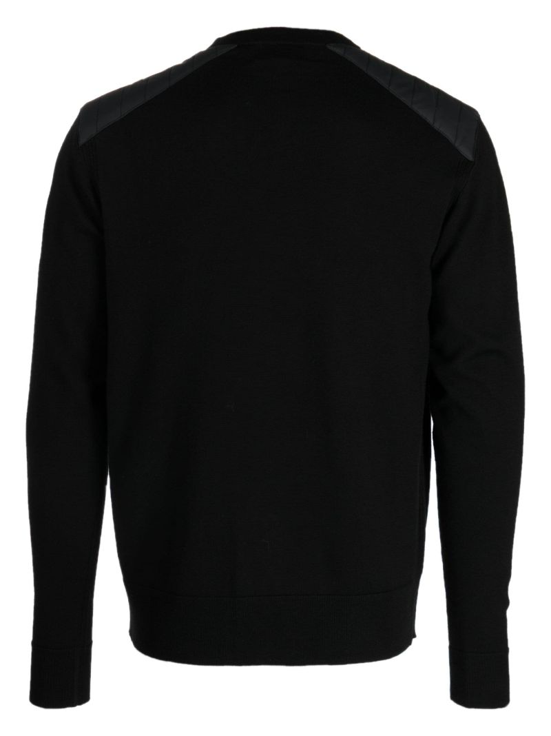 Black Kerrigan Ribbed Wool Sweater