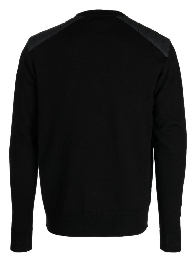 Black Kerrigan Ribbed Wool Sweater
