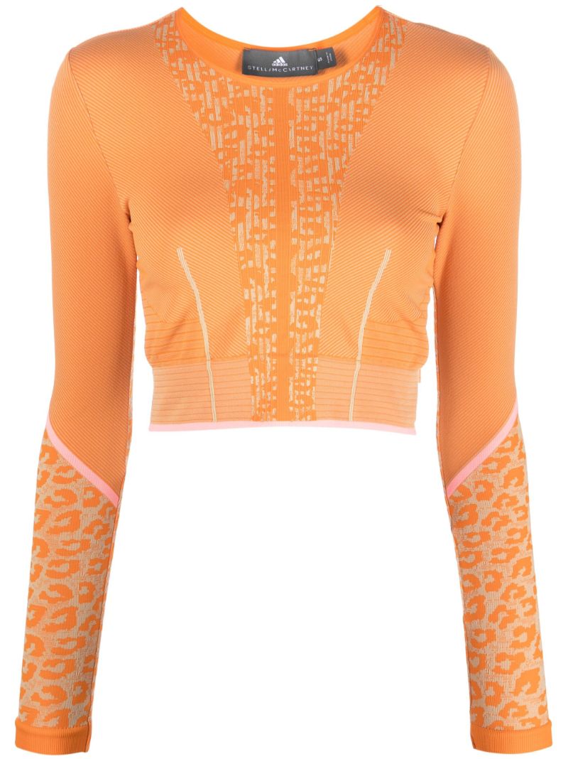 Orange Truestrength Yoga Crop Top