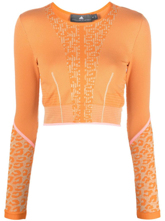 Orange Truestrength Yoga Crop Top