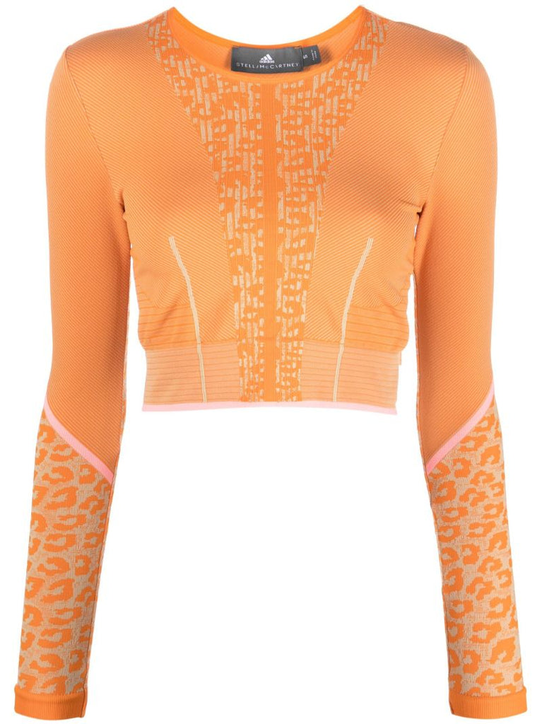 Orange Truestrength Yoga Crop Top