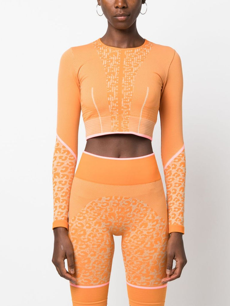 Orange Truestrength Yoga Crop Top