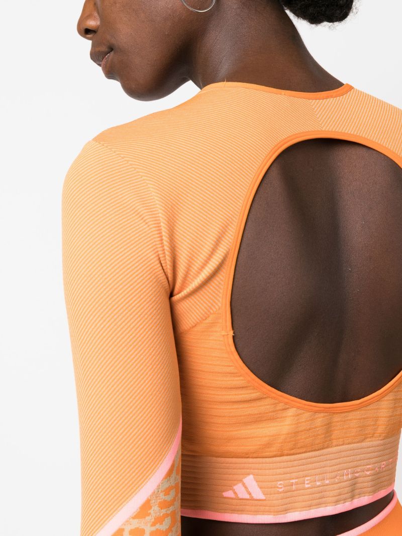 Orange Truestrength Yoga Crop Top