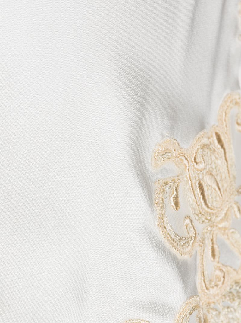 White Maison Silk Shorts