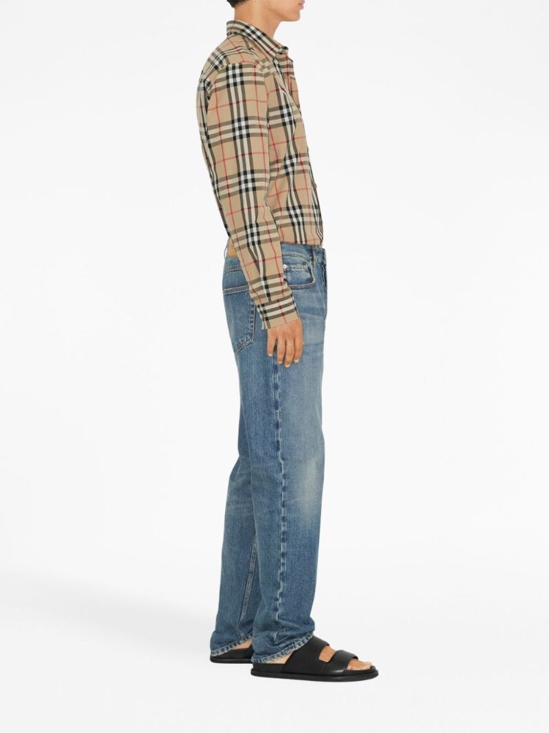 Neutral Vintage Check Cotton Shirt