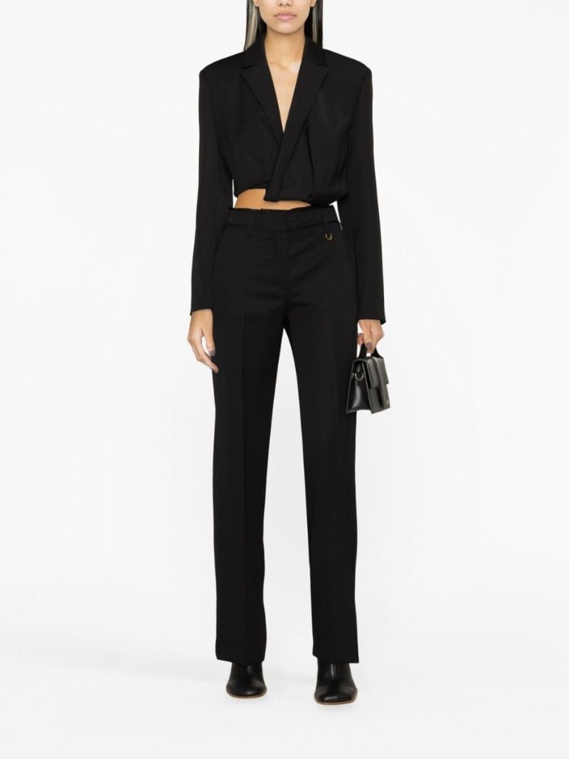Black Le Pantalon Ficelle Trousers