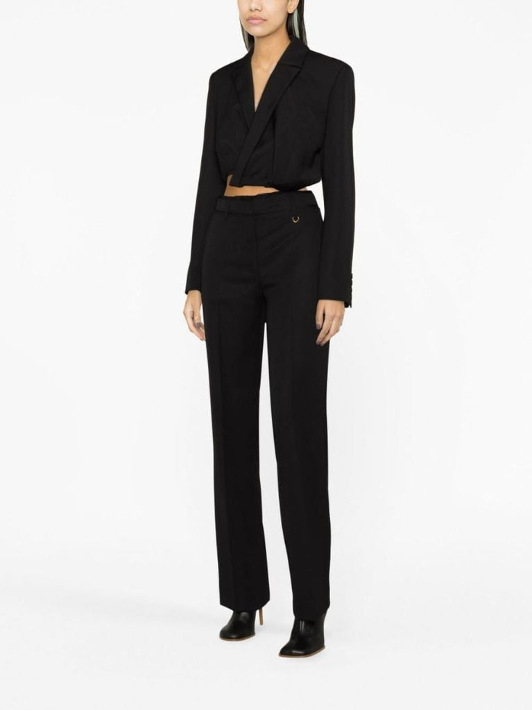 Black Le Pantalon Ficelle Trousers