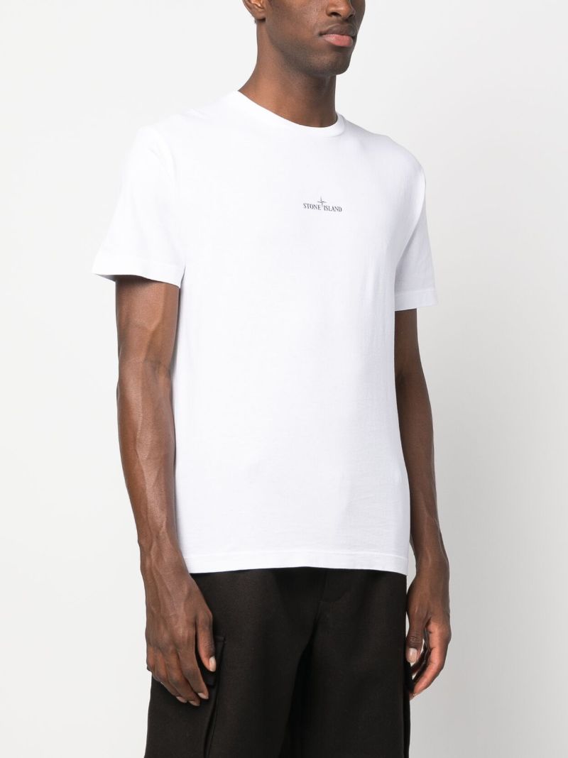 White Stamp Two Cotton T-shirt