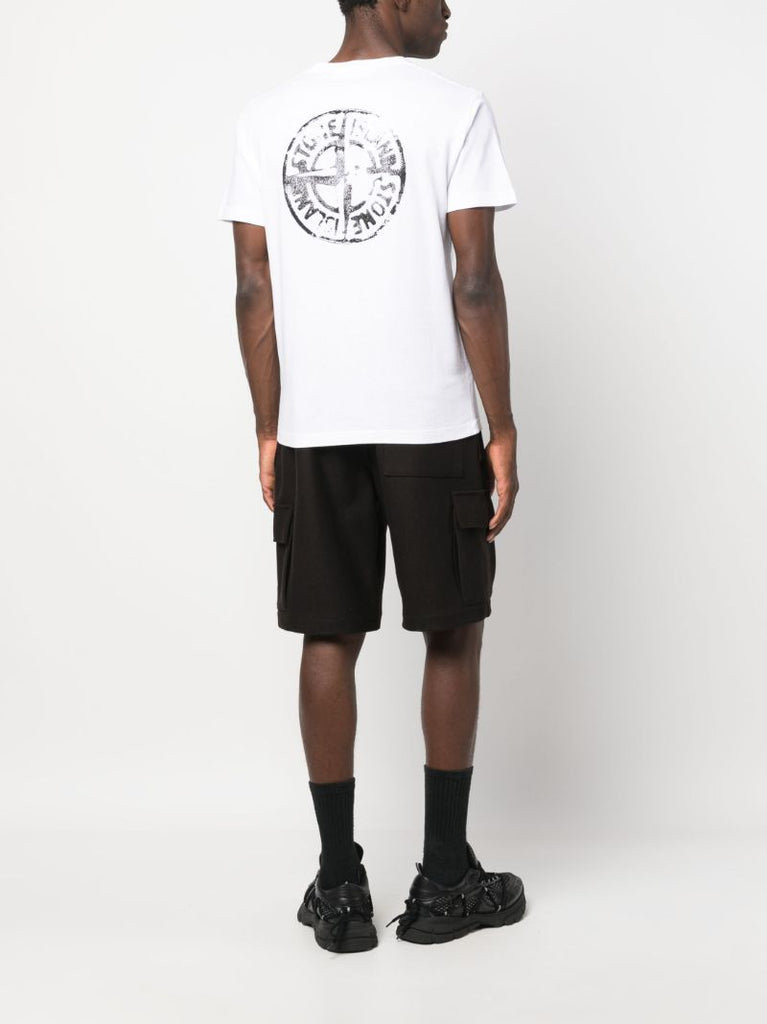 White Stamp Two Cotton T-shirt