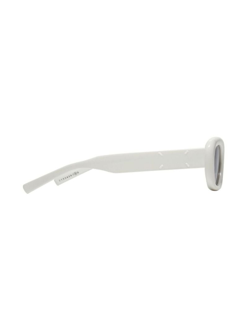 X Maison Margiela White Mm005 W2 Oval Sunglasses