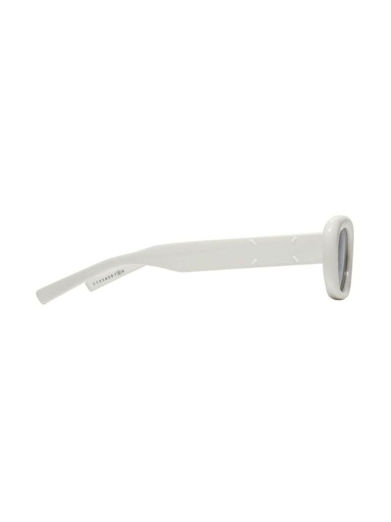 X Maison Margiela White Mm005 W2 Oval Sunglasses