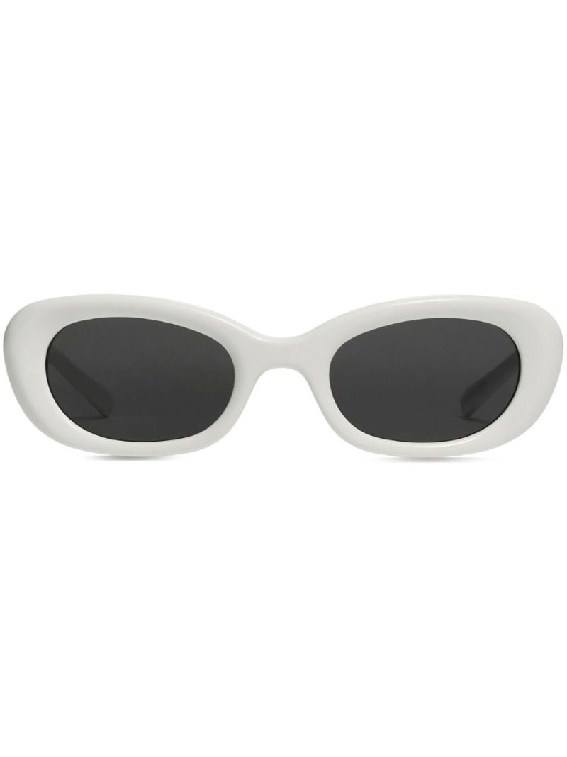X Maison Margiela White Mm005 W2 Oval Sunglasses