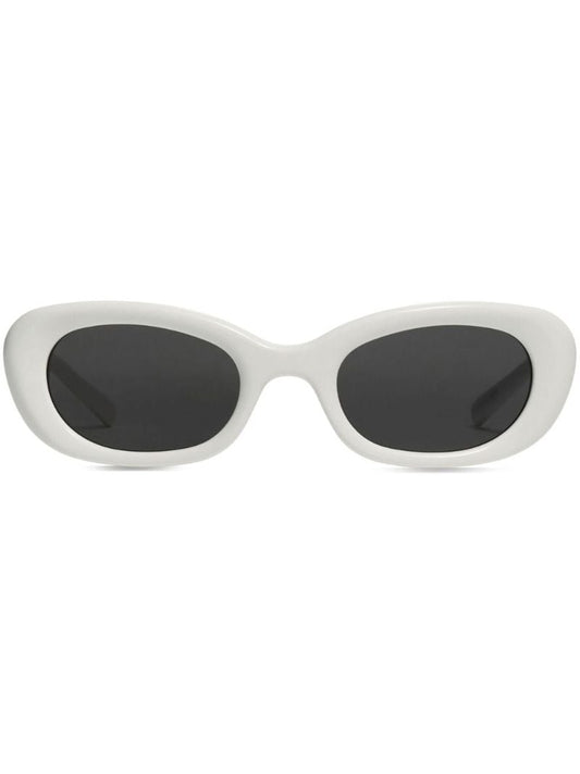 X Maison Margiela White Mm005 W2 Oval Sunglasses