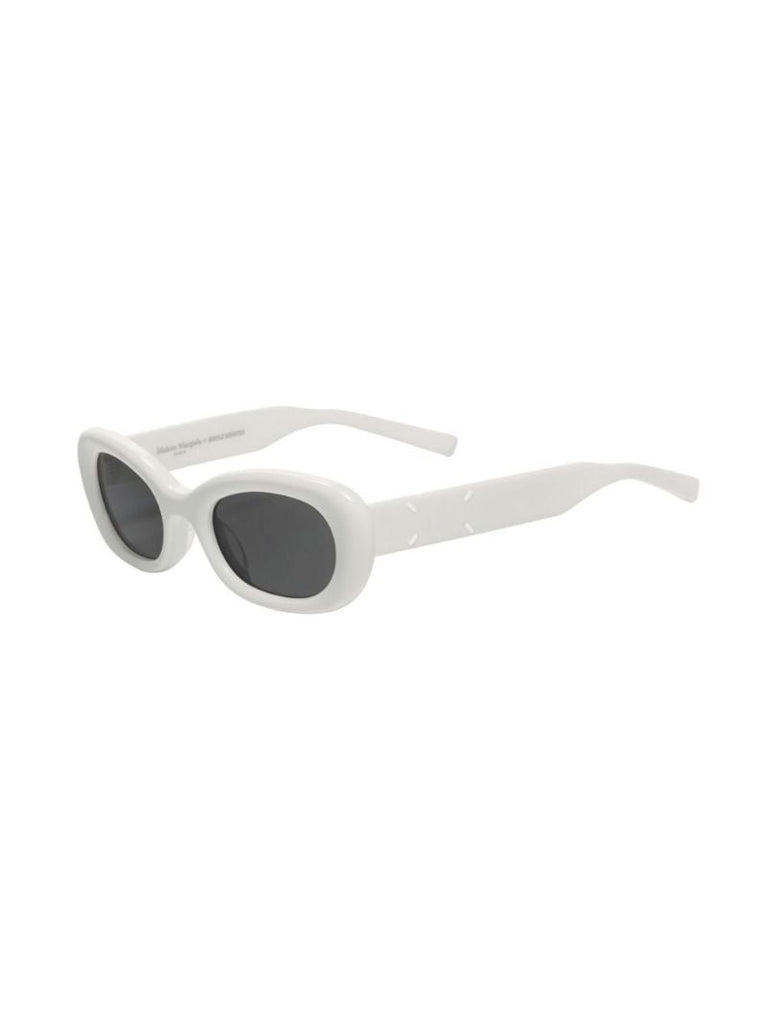 X Maison Margiela White Mm005 W2 Oval Sunglasses