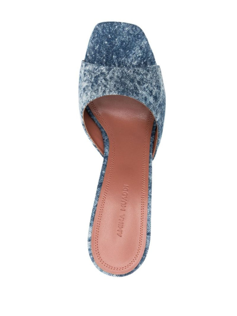 Blue Dalida 140 Platform Mules