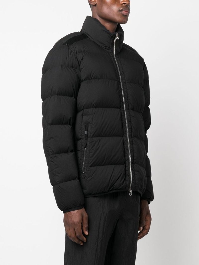 Black Seamless Tunnel Down-tc Jacket