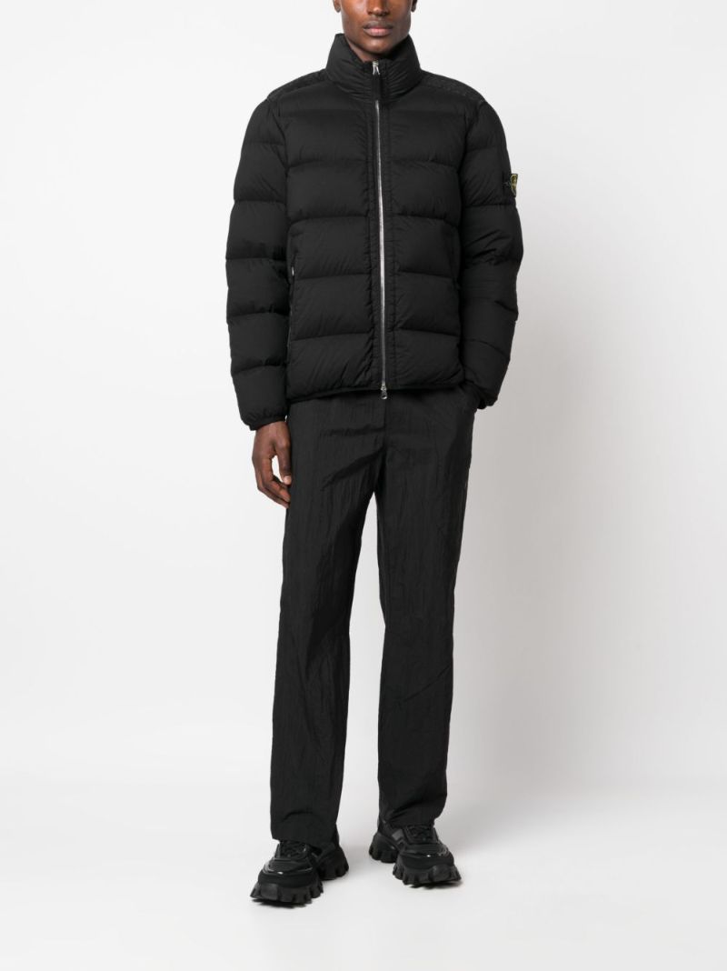 Black Seamless Tunnel Down-tc Jacket