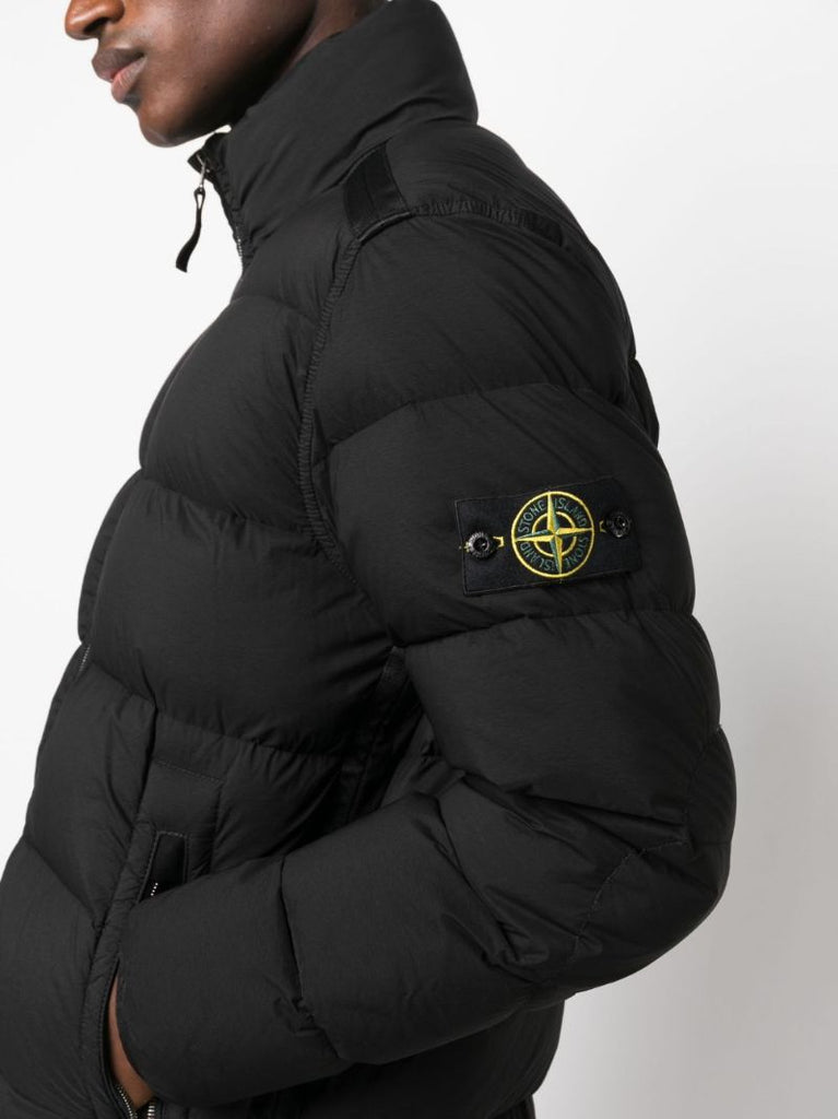 Black Seamless Tunnel Down-tc Jacket
