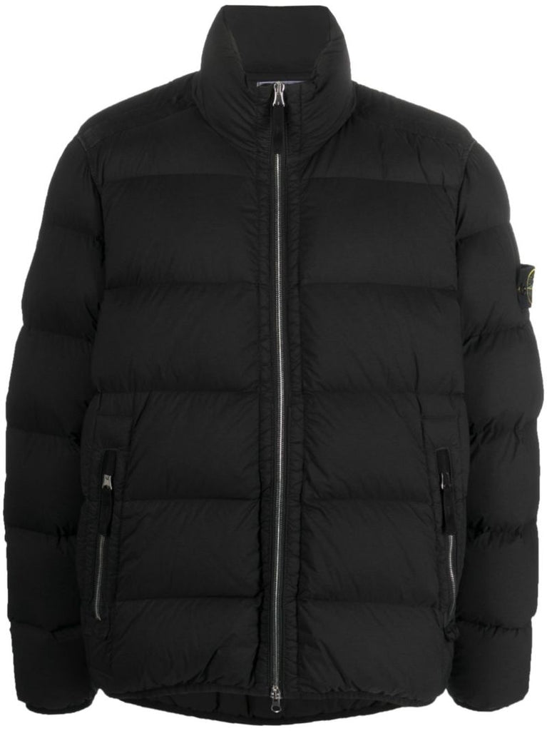 Black Seamless Tunnel Down-tc Jacket