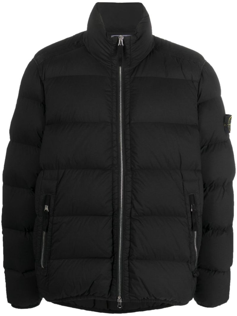 Black Seamless Tunnel Down-tc Jacket