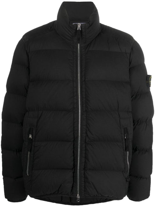 Black Seamless Tunnel Down-tc Jacket