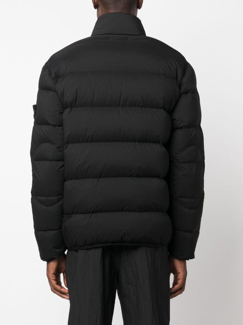 Black Seamless Tunnel Down-tc Jacket
