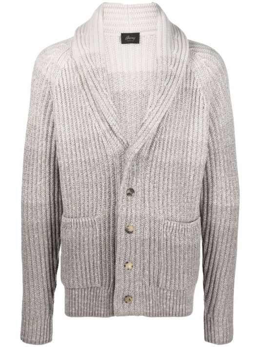 Grey OmbrÃ_x0083_Â©-effect Cashmere-blend Cardigan