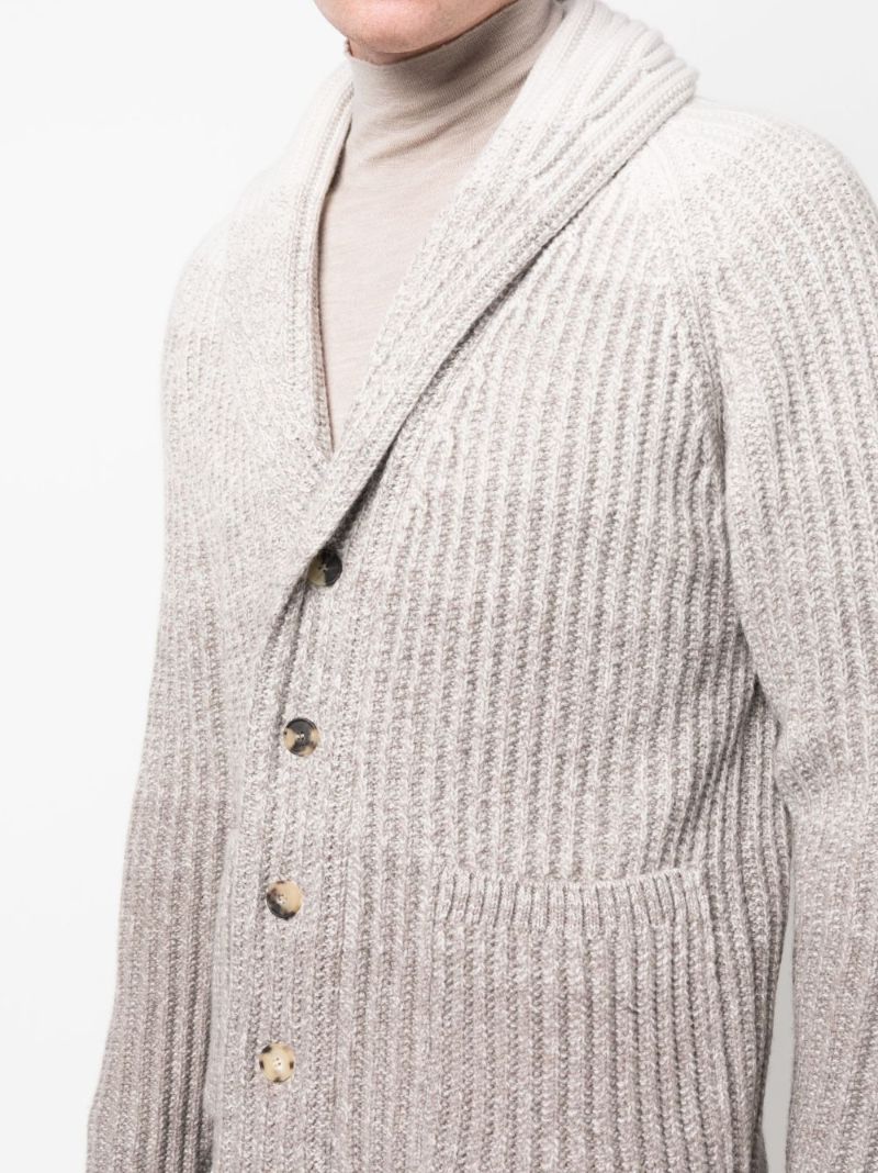Grey OmbrÃ_x0083_Â©-effect Cashmere-blend Cardigan