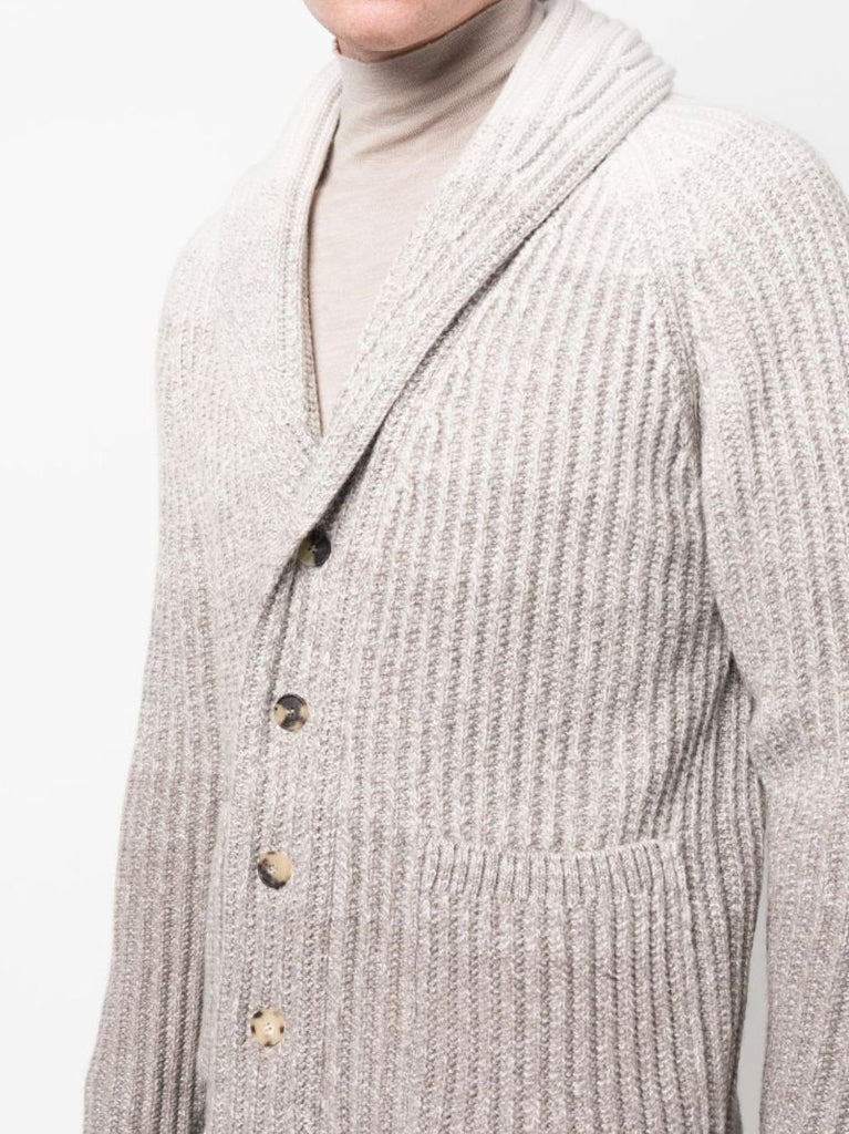 Grey OmbrÃ_x0083_Â©-effect Cashmere-blend Cardigan