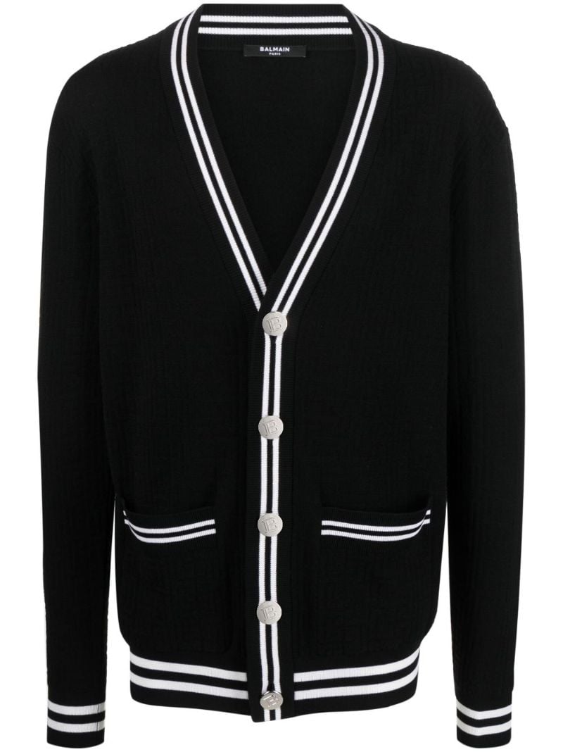Black V-neck Cardigan