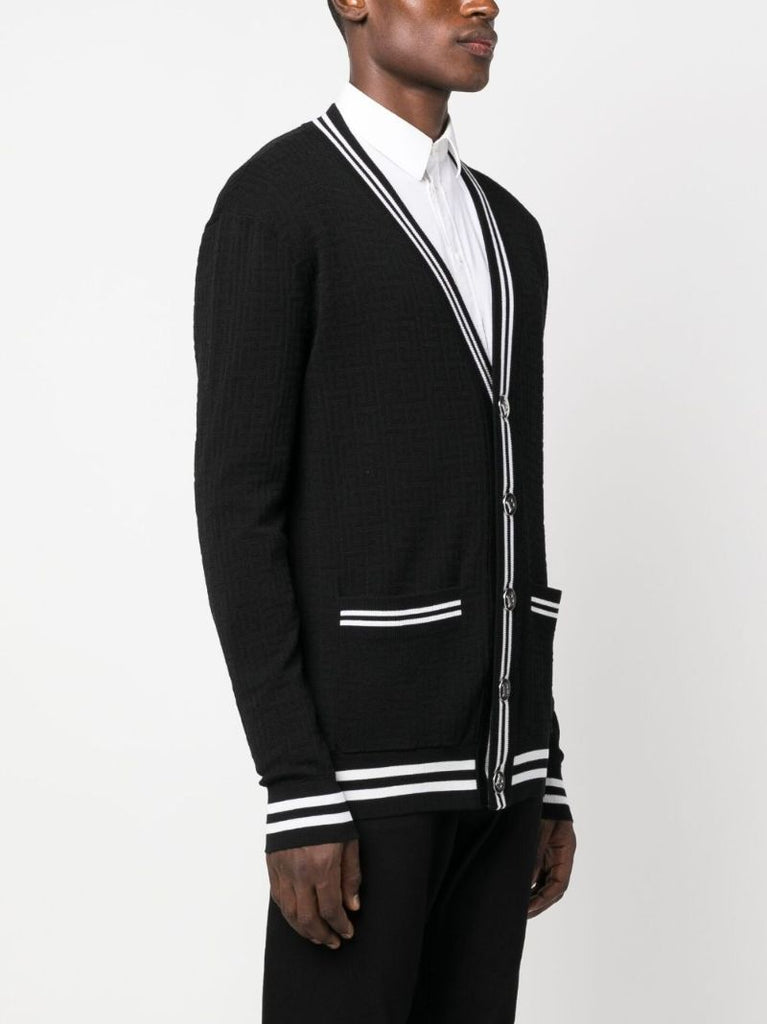 Black V-neck Cardigan