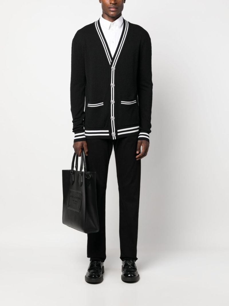 Black V-neck Cardigan