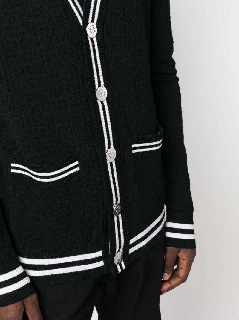 Black V-neck Cardigan