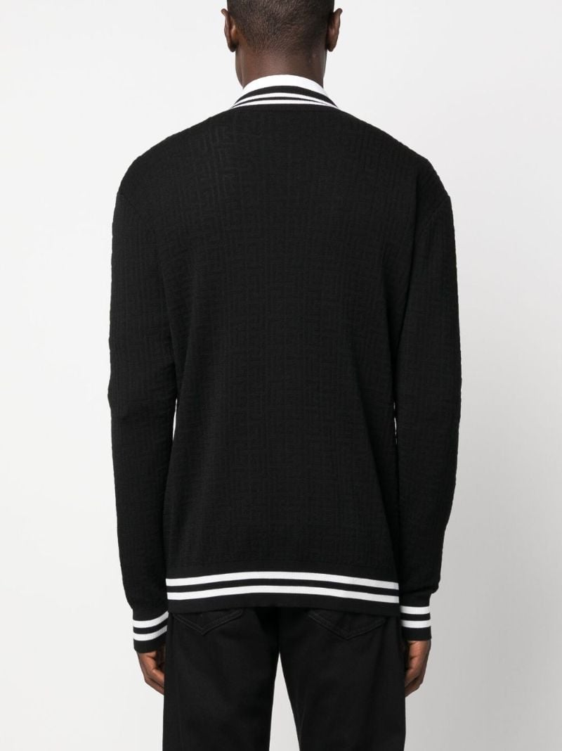 Black V-neck Cardigan