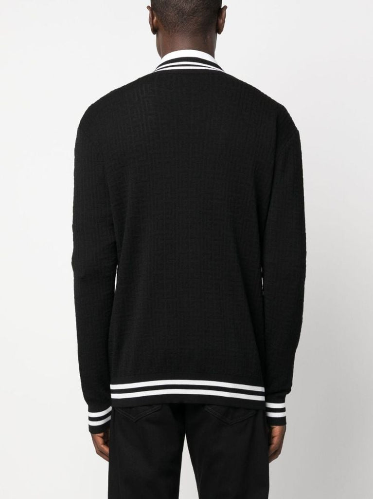 Black V-neck Cardigan