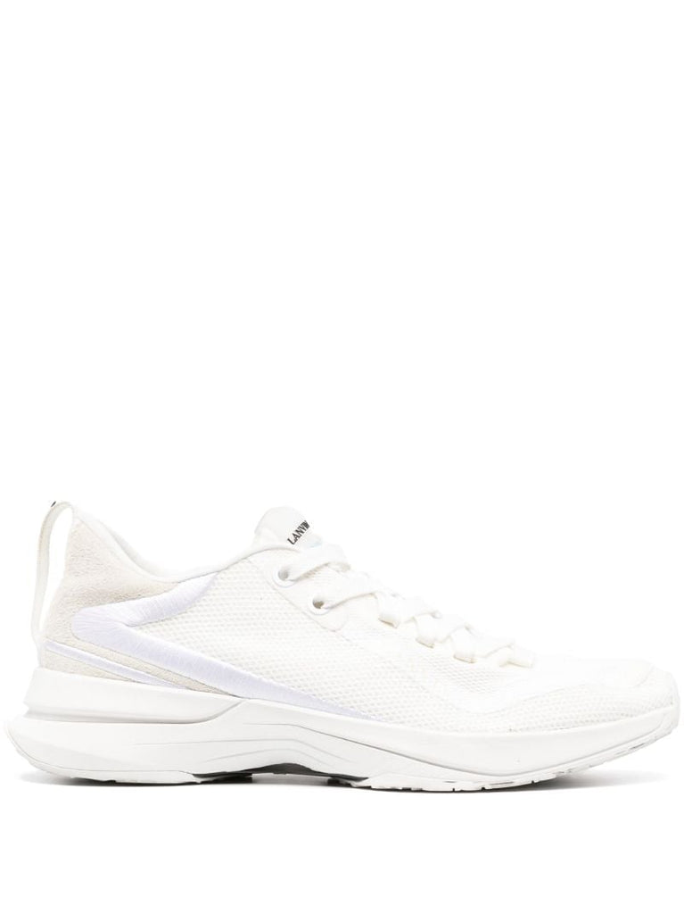 White Logo-patch Sneakers