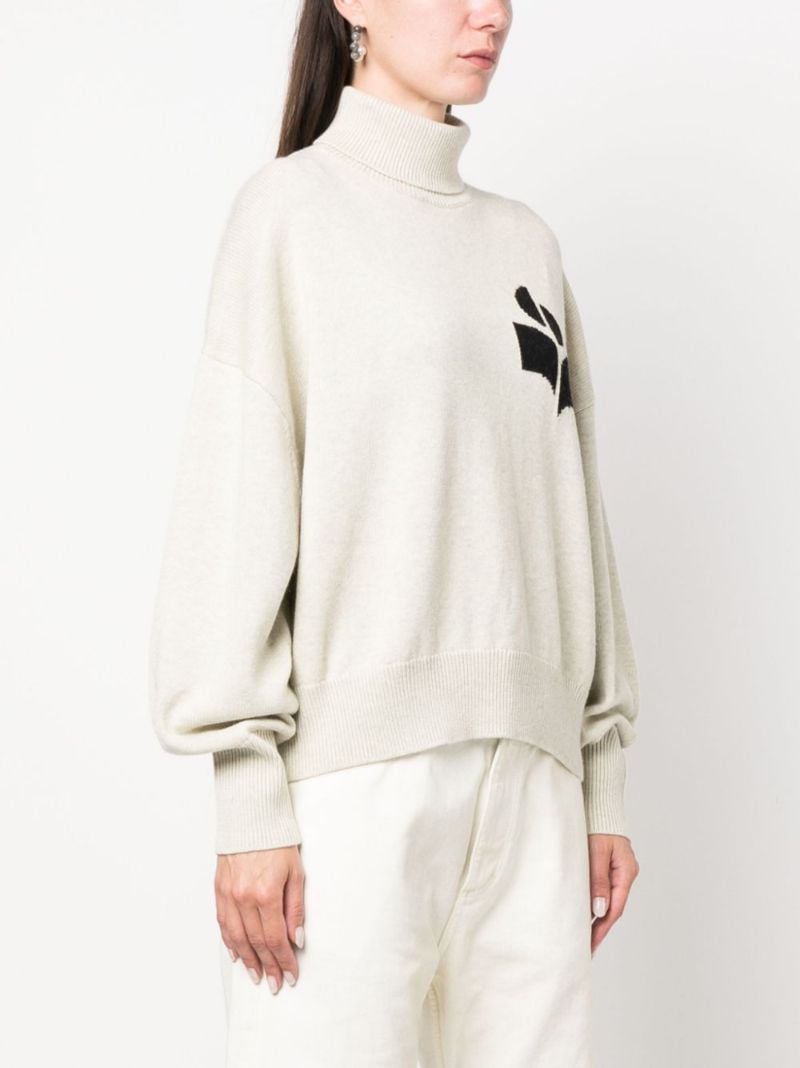 Grey Nash Logo-intarsia Sweater