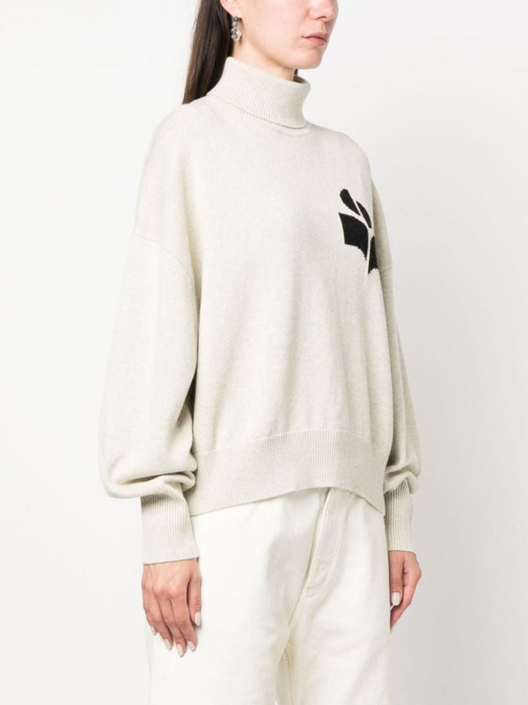 Grey Nash Logo-intarsia Sweater