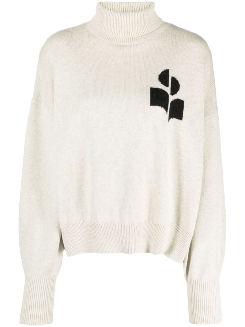 Grey Nash Logo-intarsia Sweater