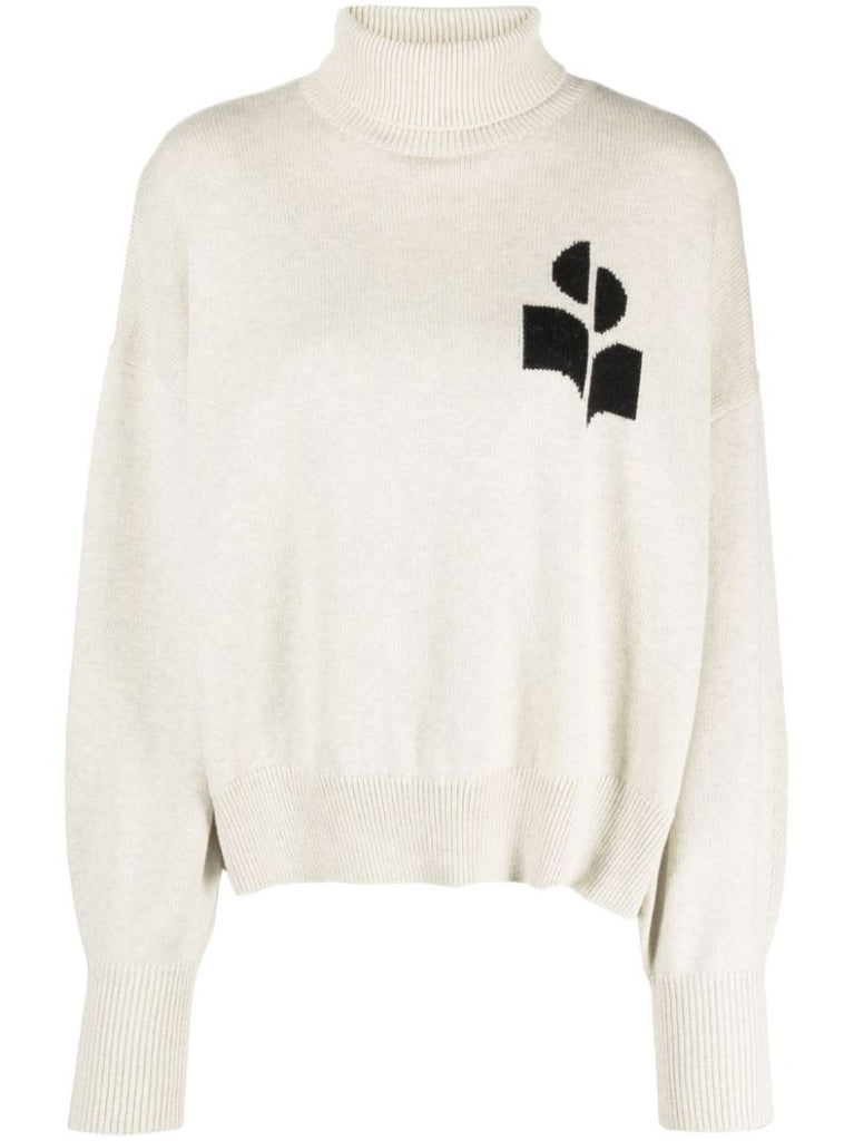 Grey Nash Logo-intarsia Sweater