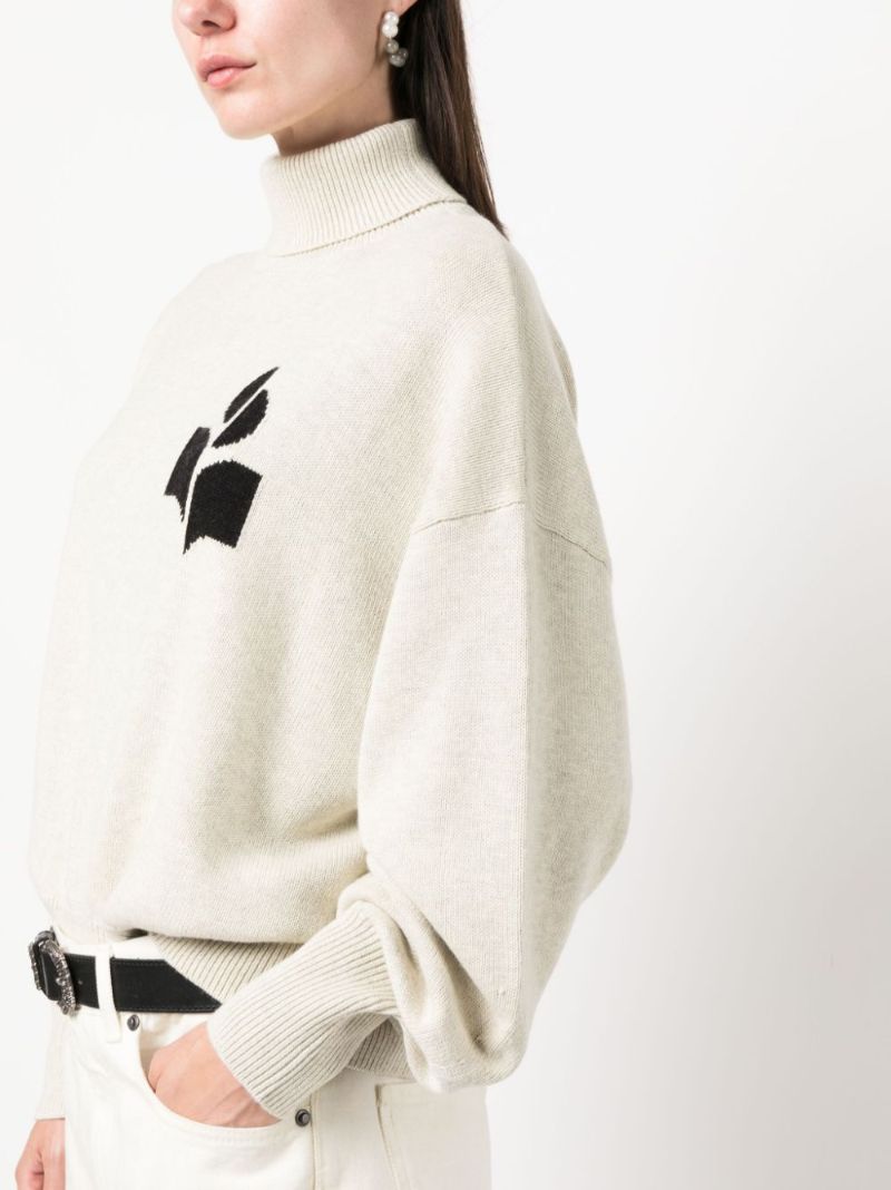 Grey Nash Logo-intarsia Sweater